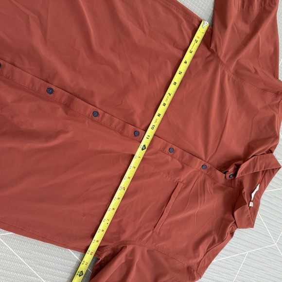 Cotopaxi Men's Short Sleeve Button Down Size XXL Orange Performance Stretch - Picture 6 of 7